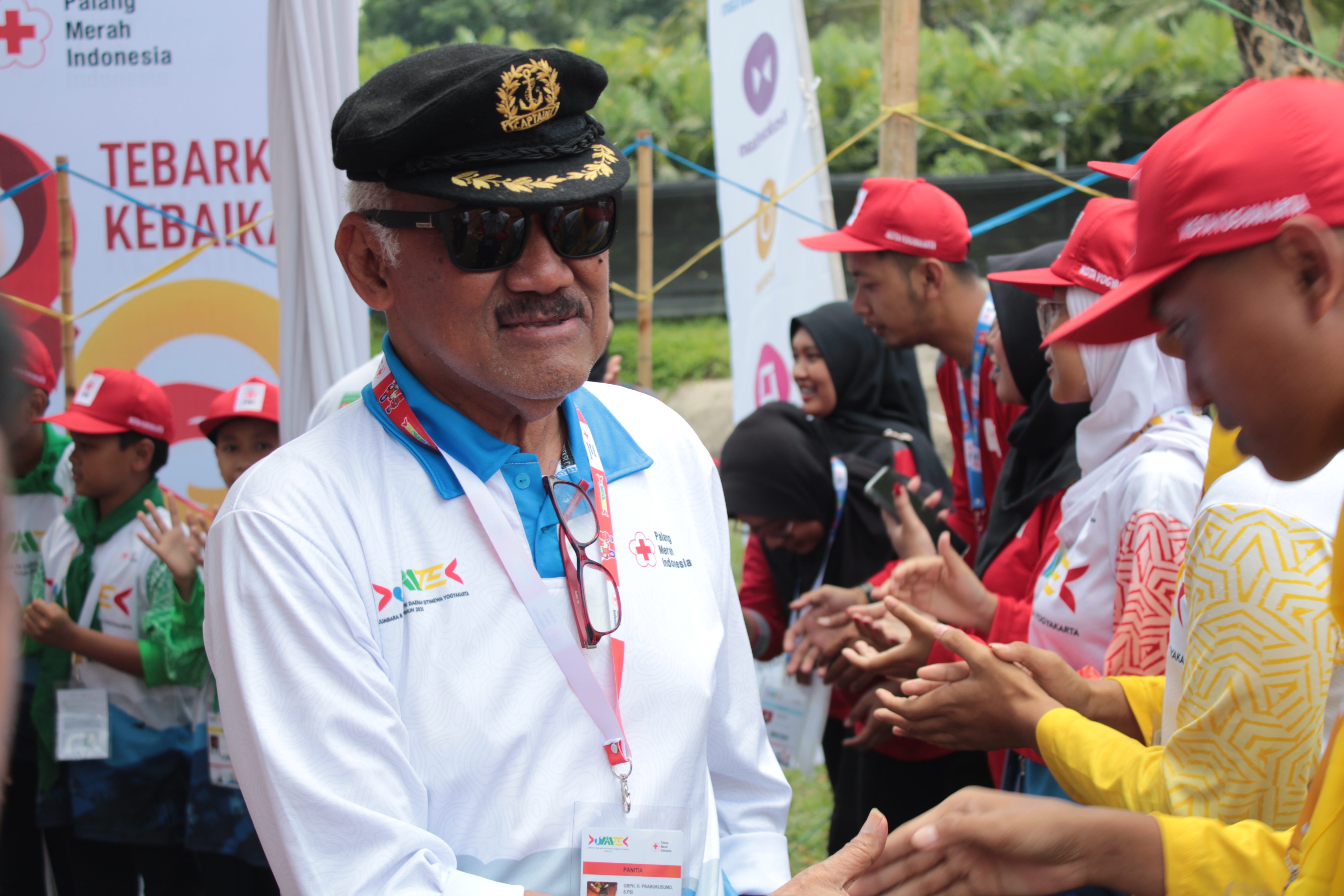 Ketua PMI DIY Kunjungi Tenda Kontingen PMI Kota Yogyakarta